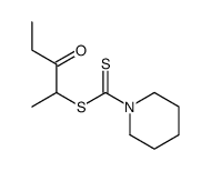 3-oxopentan-2-yl piperidine-1-carbodithioate Structure