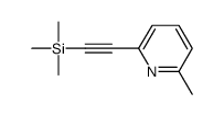 2-methyl-6-((trimethylsilanyl)ethynyl)pyridine structure