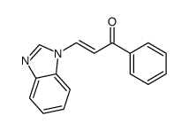 3-(benzimidazol-1-yl)-1-phenylprop-2-en-1-one Structure