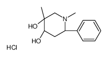 (3S,4S,6S)-1,3-dimethyl-6-phenylpiperidine-3,4-diol,hydrochloride结构式