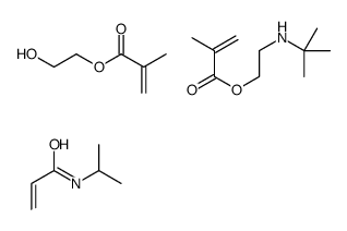 2-Hydroxyethyl methacrylate, N-isopropylacrylamide, 2-(tert-butylamino )ethyl methacrylate polymer结构式