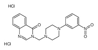 3-[[4-(3-nitrophenyl)piperazin-1-yl]methyl]quinazolin-4-one,dihydrochloride Structure