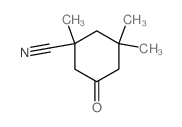 Cyclohexanecarbonitrile,1,3,3-trimethyl-5-oxo- structure