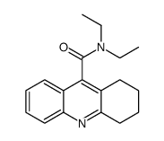 N,N-diethyl-5,6,7,8-tetrahydroacridine-9-carboxamide structure