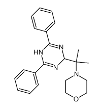 2-(1-methyl-1-morpholin-4-yl-ethyl)-4,6-diphenyl-1,2-dihydro-[1,3,5]triazine结构式