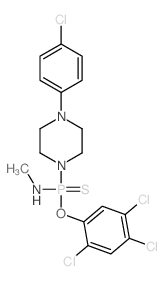 O-(2,4,5-Trichlorophenyl) P-(4-(4-chlorophenyl)-1-piperazinyl)-N-methylphosphonamidothioate picture