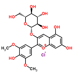 Malvidin-3-O-glucoside chloride Structure