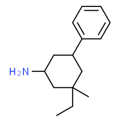 Cyclohexanamine, 3-ethyl-3-methyl-5-phenyl- (9CI)结构式