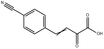 (E)-4-(4-Cyanophenyl)-2-oxobut-3-enoicacid Structure