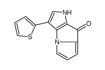 3-thiophen-2-yl-1H-pyrrolo[2,3-b]pyrrolizin-8-one Structure