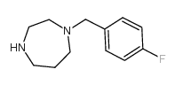 1-[(4-氟苯基)甲基]-1,4-二氮杂环庚结构式