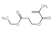 2-ethoxycarbonylethyl 2-methylprop-2-enoate结构式