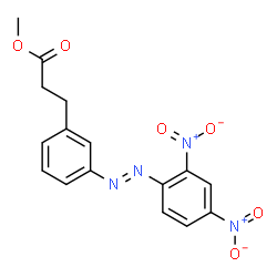 3-[(2,4-Dinitrophenyl)azo]-3-phenylpropionic acid methyl ester结构式