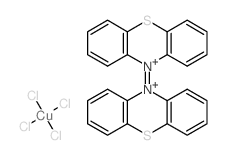 mono([10,10'-biphenothiazinylidene]-10,10'-diium) monocopper(IV) tetrachloride结构式