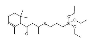 3-{[3-(triethoxysilyl)propyl]thio}-1-(2,6,6-trimethyl-2-cyclohexen-1-yl)-1-butanone Structure