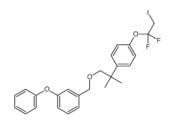 1-(1,1-difluoro-2-iodoethoxy)-4-[2-methyl-1-[(3-phenoxyphenyl)methoxy]propan-2-yl]benzene结构式