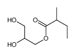 2,3-dihydroxypropyl 2-methylbutanoate Structure