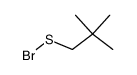 neopentanesulfenyl bromide Structure