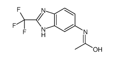 N-[2-(trifluoromethyl)-3H-benzoimidazol-5-yl]acetamide Structure