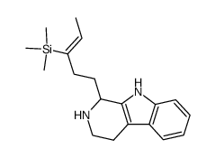 (Z)-2,3,4,9-tetrahydro-1-[3-(trimethylsilyl)-3-pentenyl]-1H-pyrido[3,4-b]indole结构式