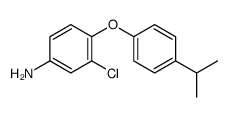 3-chloro-4-(4-propan-2-ylphenoxy)aniline结构式