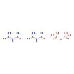 diphosphoric acid, compound with (aminoiminomethyl)urea (1:2)结构式