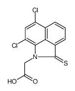 2-(6,8-dichloro-2-sulfanylidenebenzo[cd]indol-1-yl)acetic acid结构式