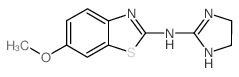 2-Benzothiazolamine, N-(4,5-dihydro-1H-imidazol-2-yl)-6-methoxy- (en)结构式