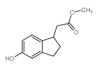 METHYL (5-HYDROXY-2,3-DIHYDRO-1H-INDEN-1-YL)ACETATE Structure