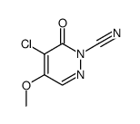 2-cyano-4-chloro-5-methoxypyridazin-3(2H)-one结构式