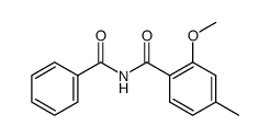 benzoyl-(2-methoxy-4-methyl-benzoyl)-amine结构式