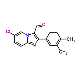 6-Chloro-2-(3,4-dimethylphenyl)imidazo[1,2-a]pyridine-3-carbaldehyde Structure