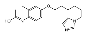 N-[4-(6-imidazol-1-ylhexoxy)-2-methylphenyl]acetamide Structure