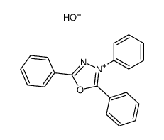 2,3,5-Triphenyl-[1,3,4]oxadiazol-3-ium; hydroxide Structure