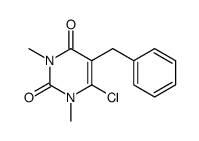 5-benzyl-6-chloro-1,3-dimethylpyrimidine-2,4-dione Structure