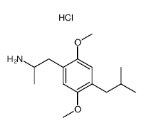 1-<2,5-dimethoxy-4-(2-methylpropyl)phenyl>-2-aminopropane hydrochloride Structure