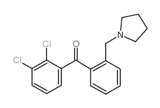 2,3-DICHLORO-2'-PYRROLIDINOMETHYL BENZOPHENONE结构式