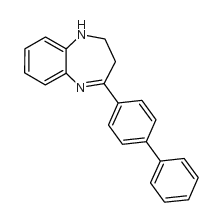 4-(4-phenylphenyl)-2,3-dihydro-1H-1,5-benzodiazepine structure