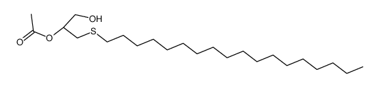 acetate d'(hydroxy-1 octadecylthio-3) propyle-2结构式