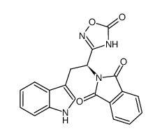 2-[(S)-2-(1H-indol-3-yl)-1-(5-oxo-4,5-dihydro-[1,2,4]oxadiazol-3-yl)-ethyl]-isoindole-1,3-dione Structure