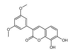 3-(3,5-dimethoxyphenyl)-7,8-dihydroxychromen-2-one Structure