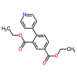 Diethyl 4-(4-pyridinyl)isophthalate结构式