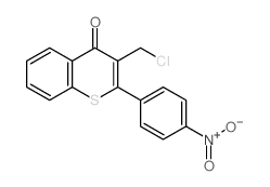 4H-1-Benzothiopyran-4-one,3-(chloromethyl)-2-(4-nitrophenyl)- picture