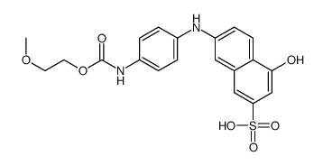 4-hydroxy-7-[[4-[[(2-methoxyethoxy)carbonyl]amino]phenyl]amino]naphthalene-2-sulphonic acid结构式