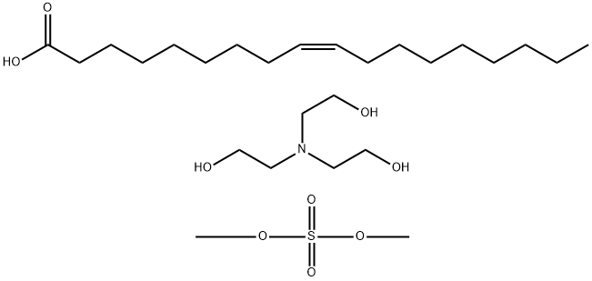 9-Octadecenoic acid (Z)-, reaction products with triethanolamine, di-Me sulfate-quaternized Structure