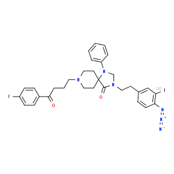 N-(4-azido-3-iodophenethyl)spiperone Structure