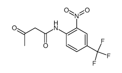 N-(2-nitro-4-(trifluoromethyl)phenyl)-3-oxobutanamide结构式