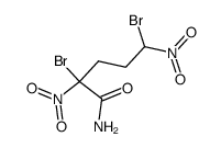 2,5-dibromo-2,5-dinitro-valeric acid amide Structure