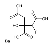 DL-FLUOROCITRIC ACID BARIUM SALT structure