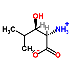 (2S,3S)-2-Amino-3-hydroxy-4-methylpentanoic acid Structure